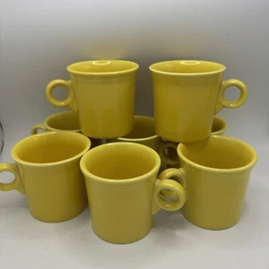 Tazas de café Post86 Fiestaware con mango de junta tórica HLC EE. UU. amarillo girasol - Imagen 1 de 7