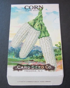 Old Vintage c.1910 - CARD SEED Co. - CORN - Black Mexican - SEED PACKET - Picture 1 of 2
