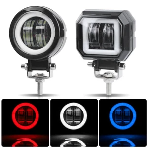 Barra de luz de trabajo LED de 3 pulgadas lente 7D punto halo conducción vainas antiniebla DRL todoterreno SUV 4x4 - Imagen 1 de 33