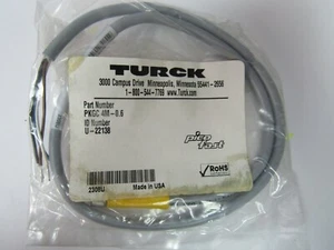 TURCK PKGC 4M-0,6 300V 4-POLIGER KABELSATZ - Bild 1 von 4