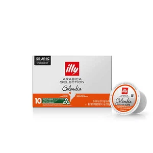 Illy K-Cup Coffee Pods Colombia Arabica Selection for Keurig Brewers, 10 Ct Rich - Picture 1 of 8