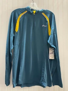 Asics Men's Athletic Top 1/2 Zip Size M Long Sleeve Pullover Lightweight Active - Picture 1 of 6