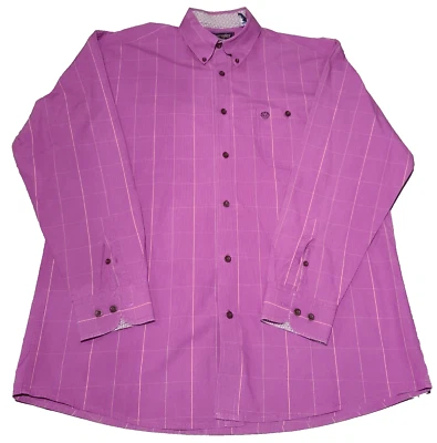 Camisa Wrangler Para Hombre XXL George Strait Puño Abatible Geométrica Vaquero Occidental Foto 1 de 4