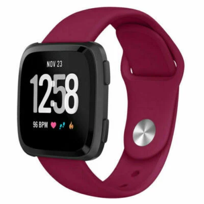Correa deportiva de silicona para Fitbit Versa 2/1/Lite correa de reloj de goma suave Foto 1 de 4