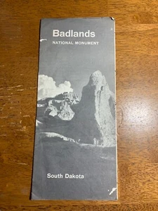 Badlands National Monument South Dakota Travel Brochure 1961 - Picture 1 of 4