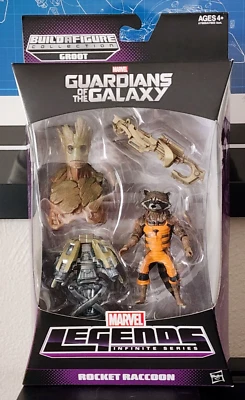 Hasbro Marvel Legends Guardians of the Galaxy Groot BAF ROCKET 6” NIB Foto 1 de 2