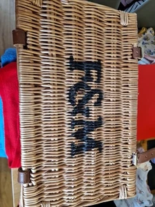 Fortnum & Mason Empty Wicker Basket Hamper - Picture 1 of 6