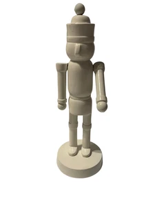 Umbral Blanco Cerámica Cascanueces Objeto Figura Navidad 10" - Imagen 1 de 6