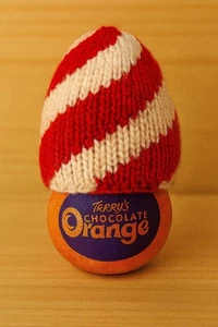 Santa Father Christmas Candy Cane Chocolate orange cover Knitting pattern only - Picture 1 of 1