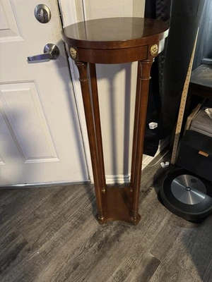 Antique Baker Furniture Mahogany Plant Stand – Regency Style with Brass Gallery - Image 1 of 4