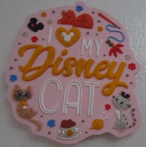 New Disney World My Disney Cat Rubber Magnet 3 in round - Picture 1 of 4