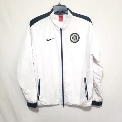 Chaqueta Nike Para Hombre XL Blanca Pista Fútbol Club Fútbol Sin Riesgo Sin Victoria Parche Foto 1 de 4