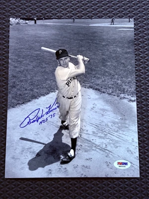 Ralph Kiner Signed Autograph 8x10 Photo Pittsburgh Pirates W/HOF 75 PSA DNA - Image 1 of 3