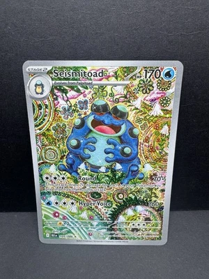 Seismitoad 105/086 Illustration Rare SV: Black Bolt (Near Mint) - Image 1 of 2
