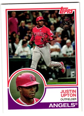 2018 Topps #83-55 Justin Upton 1983 Topps Baseball - Image 1 of 2