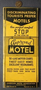 Folleto del directorio Nat'l Motel Hotel Mot'l 1947 aprobado discriminatoria -- - Imagen 1 de 1