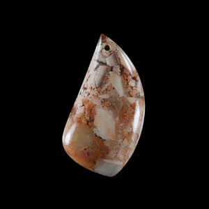 Mexican Brecciated Jasper BEAD 48x26x6 mm HB311151 - Picture 1 of 4