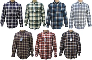 Camisa a Cuadros M&S Para Hombres Manga Larga Algodón Franela Cuadros Gris Teal M L XL 2XL 3XL - Imagen 1 de 73