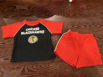 Chicago Blackhawks Toddler 2T T-Shirt & Shorts Set - Image 1 of 4