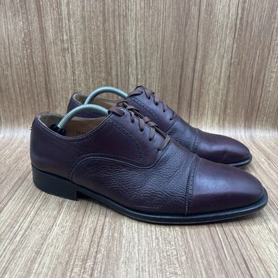 MAGNANNI Mahogany Cap Toe Lace Up Mens size 10.5 (4026) Dress Shoes - Image 1 of 4