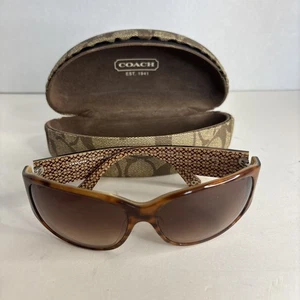 Coach Madeline S498 Sonnenbrille hell Schildpatt mit Seitenschutz 125 mm mit Etui - Bild 1 von 10