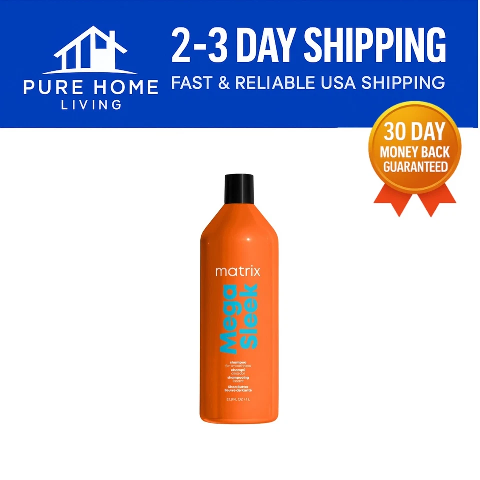 Mega Sleek Shampoo: Nourishing  Formula for Frizzy & Damaged Hair - Image 1 of 4