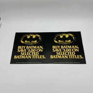 Vintage 1989 Batman Werbung Werbung selten Arbeitsplatte 80er Retail Standee - Bild 1 von 7