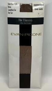 EVAN-PICONE The Classics Sheer Knee Highs One Size 3 Pairs Sandaltoe Espresso - Bild 1 von 6