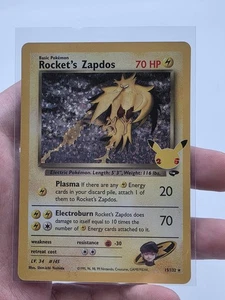 Rocket's Zapdos 15/132 Celebrations: Classic Collection Holo - Picture 1 of 3