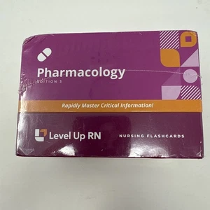 •SEALED• Level Up RN Pharmacology Nursing Flashcards Edition 3 - Picture 1 of 3
