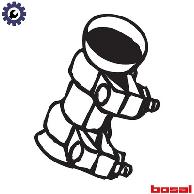 CONECTOR TUBO SISTEMA ESCAPE 265-619 PARA OPEL Z 13 DT 1.2L X 12 XE 1.2L 4cyl Foto 1 de 4