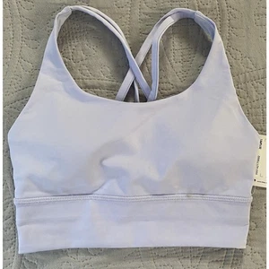 Neu mit Etikett lululemon helllila Gr. 4 Energy BH Longline Medium Support Crscrs Träger - Bild 1 von 4