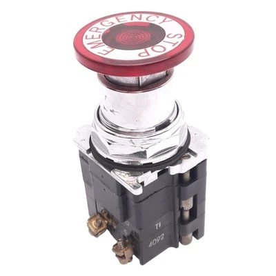 Eaton 10250T563C53-1 Illuminated Push/Pull E-Stop Button, ø30.5mm, 1NO 1NC, 600V - Image 1 of 4