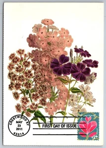 #4531 Garden of Love Pink Flower FDC Maxi Card - Picture 1 of 2
