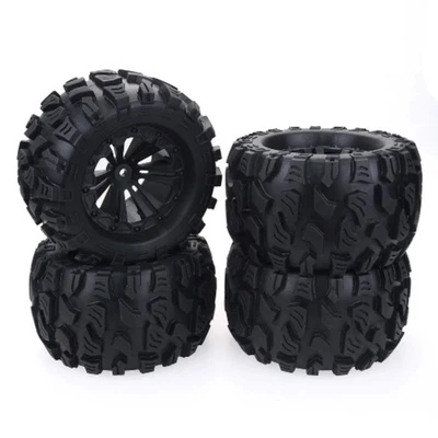 RC Wheel and tires 12mm HEX Wheel for 1/10 Monster Truck Off Road Traxxas RC Car - Image 1 of 4