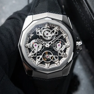 Corum Admiral UNWORN AC-One Openworked Titanium Rubber Automatic Cup 45mm Watch - Image 1 of 4