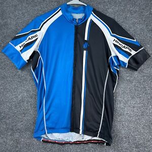 Hincapie Racing Cycling Tri Jersey Adult Size XL Extra Large Black Blue Full Zip