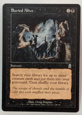 MTG Buried Alive Odyssey 118/350 Regular Uncommon Magic the Gathering LP - Image 1 of 3