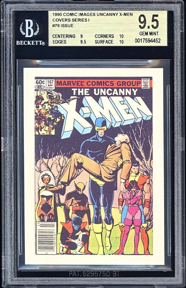 1990 Comic Images Uncanny X-Men Cover Issue 167 WOLVERINE BGS 9.5 Gem Mint Pop 1 - Image 1 of 2