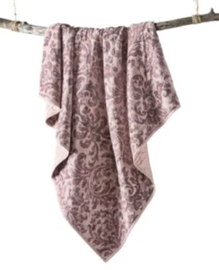 Martha Stewart Velvet Damask Quilted Throw - Picture 1 of 1