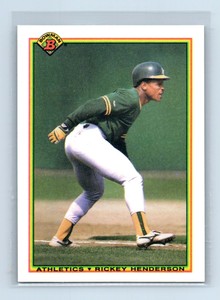 1990 Bowman Rickey Henderson Oakland Athletics #457