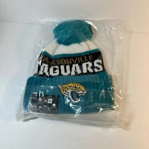 Cappello Jacksonville Jaguars NFL New Era invernale in maglia linea pile taglia unica nuovo con etichette - Foto 1 di 8