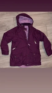 Lands End Girls Size XL 16 Purple Winter Coat Ski Snow 2 In 1 Lined Heavy GUC - Picture 1 of 9