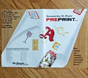St. Regis Paper Co New York Centerfold 1961 Vintage Print Ad - Picture 1 of 2