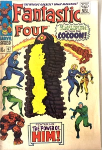 FANTASTIC FOUR. 67. 1ST SERIES. KEY 1ST FULL APPEARANCE HIM. JACK KIRBY. FN/VFN - Afbeelding 1 van 8
