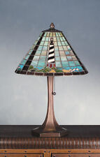 Meyda Tiffany 69409 21" H Cape Hatteras Lighthouse Table Lamp - MultiColor
