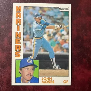1984 Topps Set NESTLE JOHN MOSES ROOKIE parallelo #517 MARINERS ** NUOVO DI ZECCA ** - Foto 1 di 1