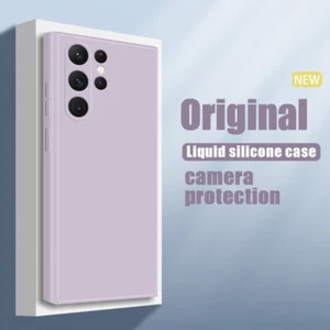 Für Samsung Galaxy S23 S22 Ultra S21 S20 S10 Plus flüssiges Silikon TPU Hülle Cover - Bild 1 von 19