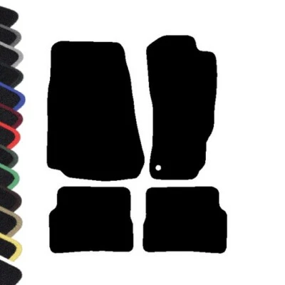 Fits Mazda RX8 2004-2010 Black Tailored Car Mats COLOURED BINDING - Image 1 of 3