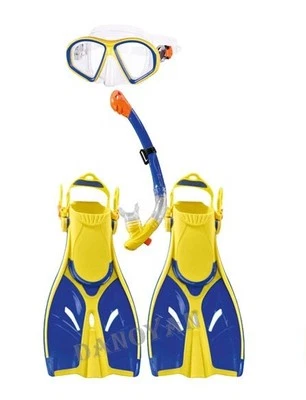 CRIVIT ABC Tauch und Schnorchelset für Damen u. Kinder Tauchmaske Schnorchel 27-37